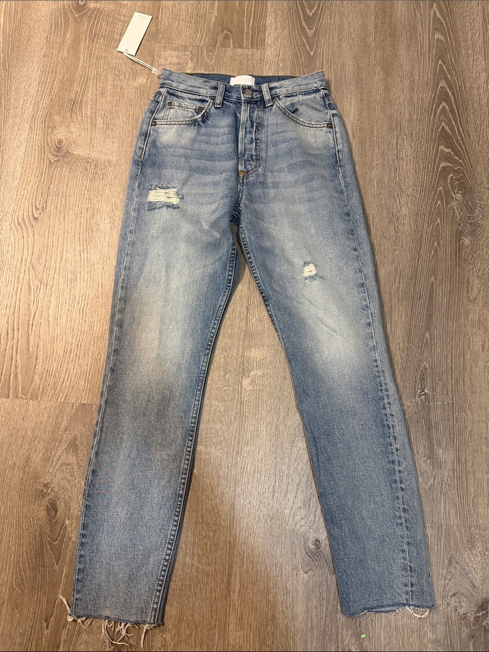 Boyish Billy Distressed Light Wash Jeans Size 24